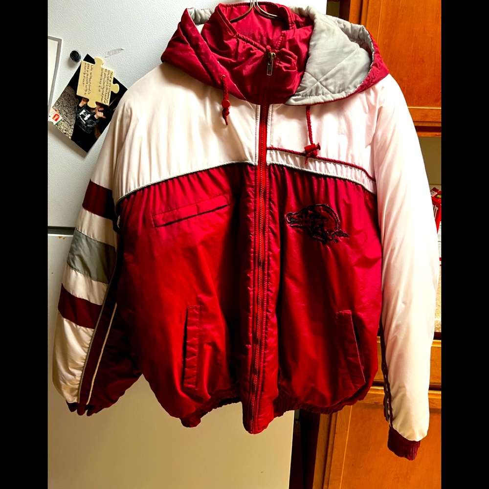 Vintage 90s Arkansas Razorback Jacket